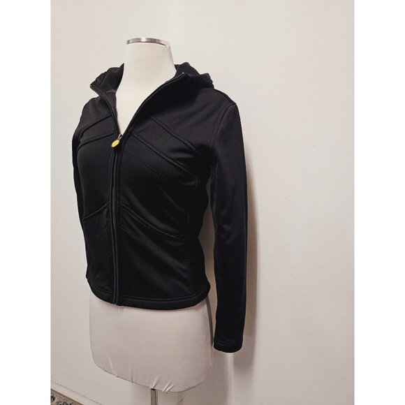 Burton Jacket Womens Black Small Soft Shell Hooded Zip Up - Picture 3 of 7